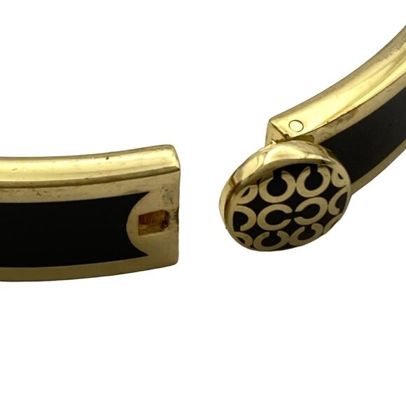 Auth COACH - Black Gold Hardware Bangle - Picture 4 of 4